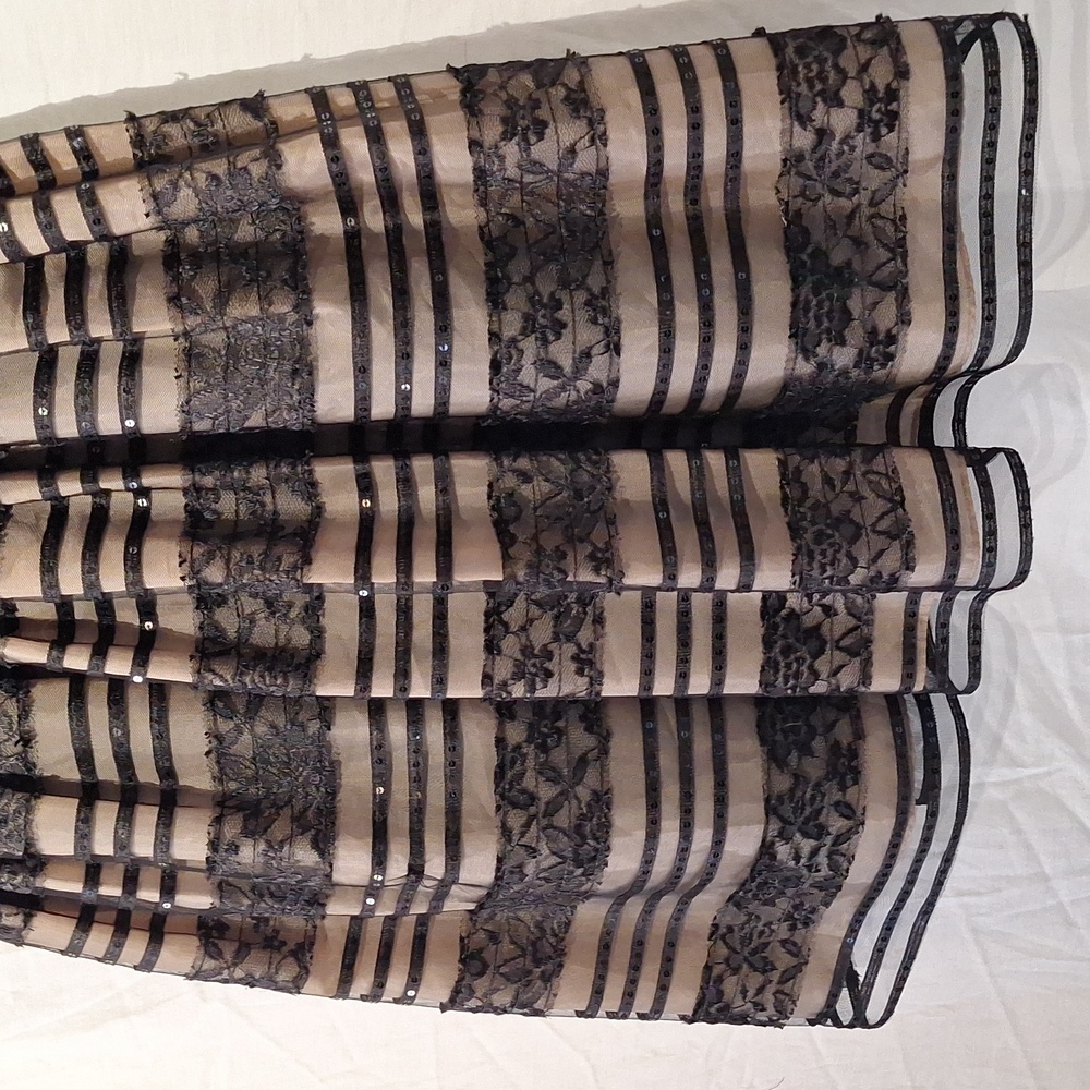 Black Formal Midi Dress, Sequins, Embroidered, Jessica Howard Sz 12, NWOT - Picture 9 of 14